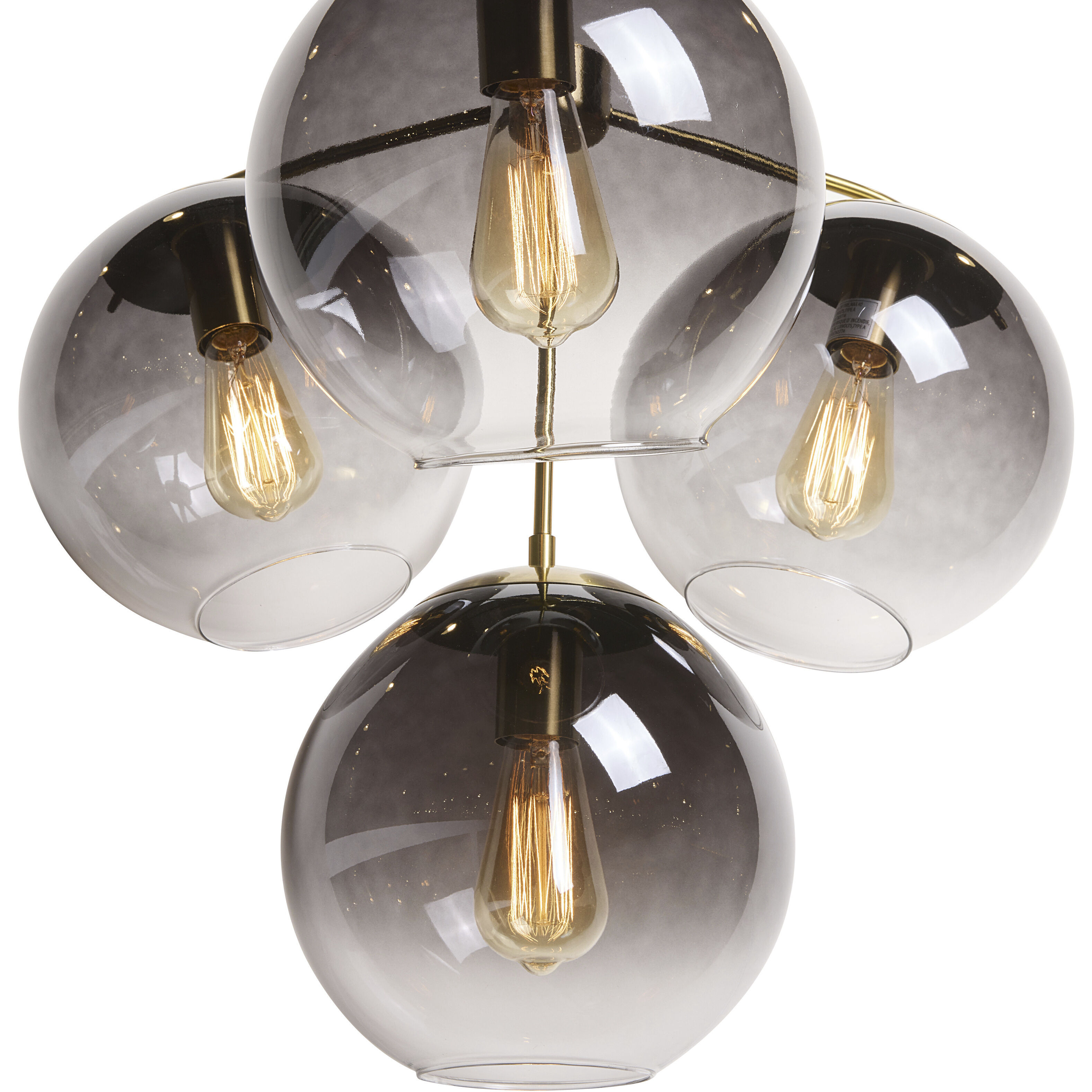 Kamara LED 24.75 inch Brass Chandelier Ceiling Light